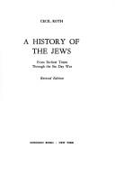 Bird's-eye view of Jewish history by Cecil Roth