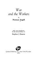 Cover of: War and the workers.