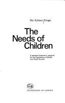 The needs of children : a personal perspective prepared for the Department of Health and Social Security