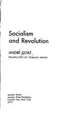 Cover of: Socialism and revolution.