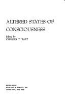 Cover of: Altered states of consciousness