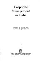 Cover of: Corporate management in India