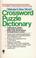 Cover of: Webster's New World crossword puzzle dictionary