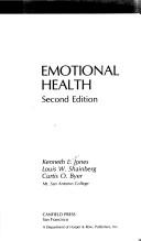 Emotional health by Kenneth Lamar Jones