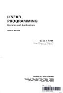 Linear programming by Saul I. Gass