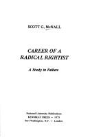 Career of a radical rightist : a study in failure