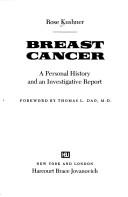 Cover of: Breast cancer by Rose Kushner