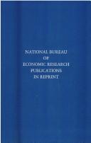 Cover of: National income: a summary of findings