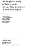 An empirical study of education in twenty-one countries : a technical report