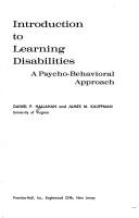 Introduction to learning disabilities by Daniel P. Hallahan