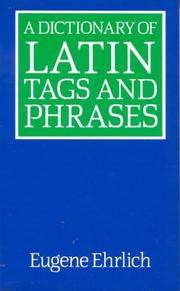 Cover of: A Dictionary of Latin Tags and Phrases