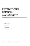 Cover of: International financial management by Rita M. Rodriguez