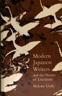 Cover of: Modern Japanese writers and the nature of literature