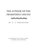 Cover of: The author of the Prometheus Bound