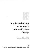 Cover of: An introduction to human communication theory