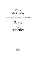 Birds of America by Mary McCarthy