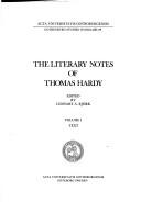 Cover of: The literary notes of Thomas Hardy