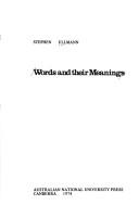 Cover of: Words and their meanings