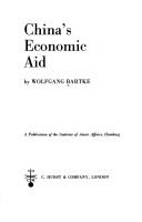 Cover of: China's economic aid