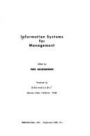 Cover of: Information systems for management