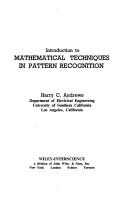 Cover of: Introduction to mathematical techniques in pattern recognition