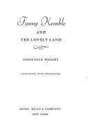 Cover of: Fanny Kemble and the lovely land