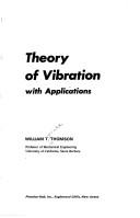 Theory of vibration with applications