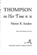 Dorothy Thompson by Marion K. Sanders
