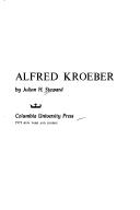 Cover of: Alfred Kroeber.