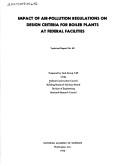Impact of air-pollution regulations on design criteria for boiler plants at Federal facilities by Federal Construction Council. Task Group T-65.