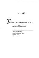 The Pre-Raphaelite poets by Stevenson, Lionel