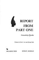 Cover of: Report from part one.