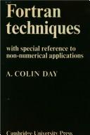 Cover of: Fortran techniques with special reference to non-numerical applications