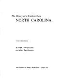 Cover of: North Carolina: the history of a Southern State