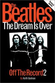 Cover of: The Beatles Off The Record Volume 2: The Dream Is Over (Beatles Off the Record) (Beatles Off the Record)