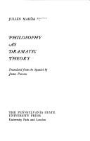 Cover of: Philosophy as dramatic theory