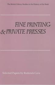 Fine printing and private presses : selected papers