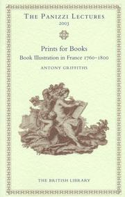Cover of: Prints for Books: Book Illustration in France 1760-1800 (BRITL - Panizzi Lectures)