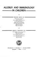Cover of: Allergy and immunology in children