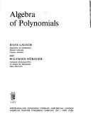 Cover of: Algebra of polynomials