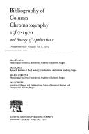 Cover of: Bibliography of column chromatography, 1967-1970 and survey of applications.