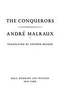 Cover of: The conquerors