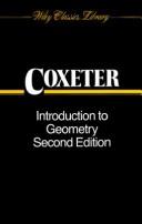 Introduction to geometry by H. S. M. Coxeter