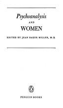 Cover of: Psychoanalysis and women. by Jean Baker Miller