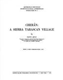 Cover of: Cherán: a Sierra Tarascan village