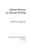 Cover of: African writers on African writing