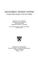 Cover of: Management decision systems by Michael S. Scott Morton