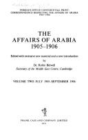 The affairs of Arabia, 1905-1906