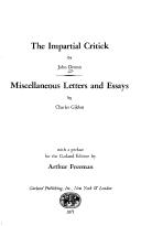 The impartial critick by John Dennis