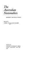 Cover of: The Australian nationalists: modern critical essays.